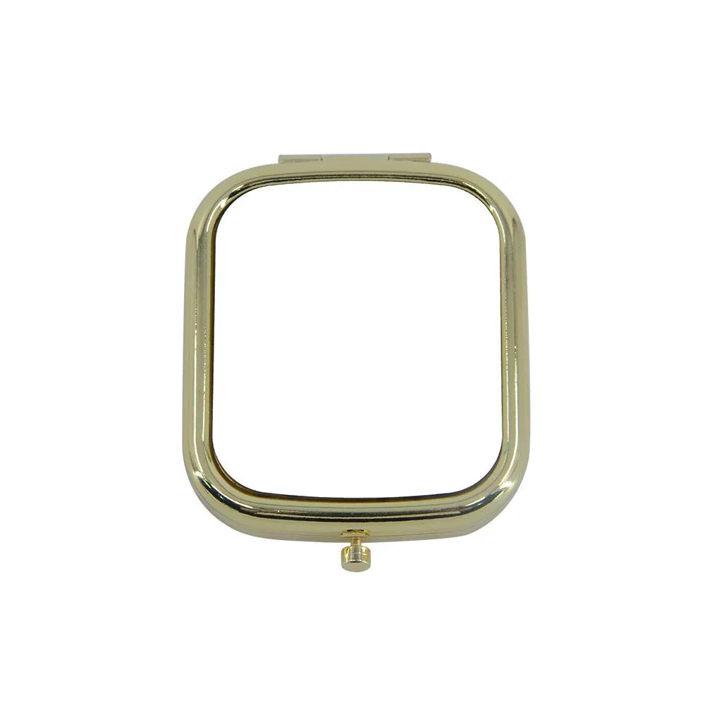 Square Compact Pocket Mirror - Gold