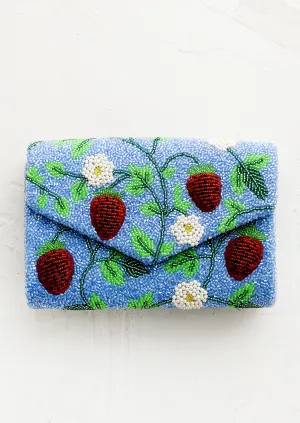 Strawberry Fields Beaded Clutch
