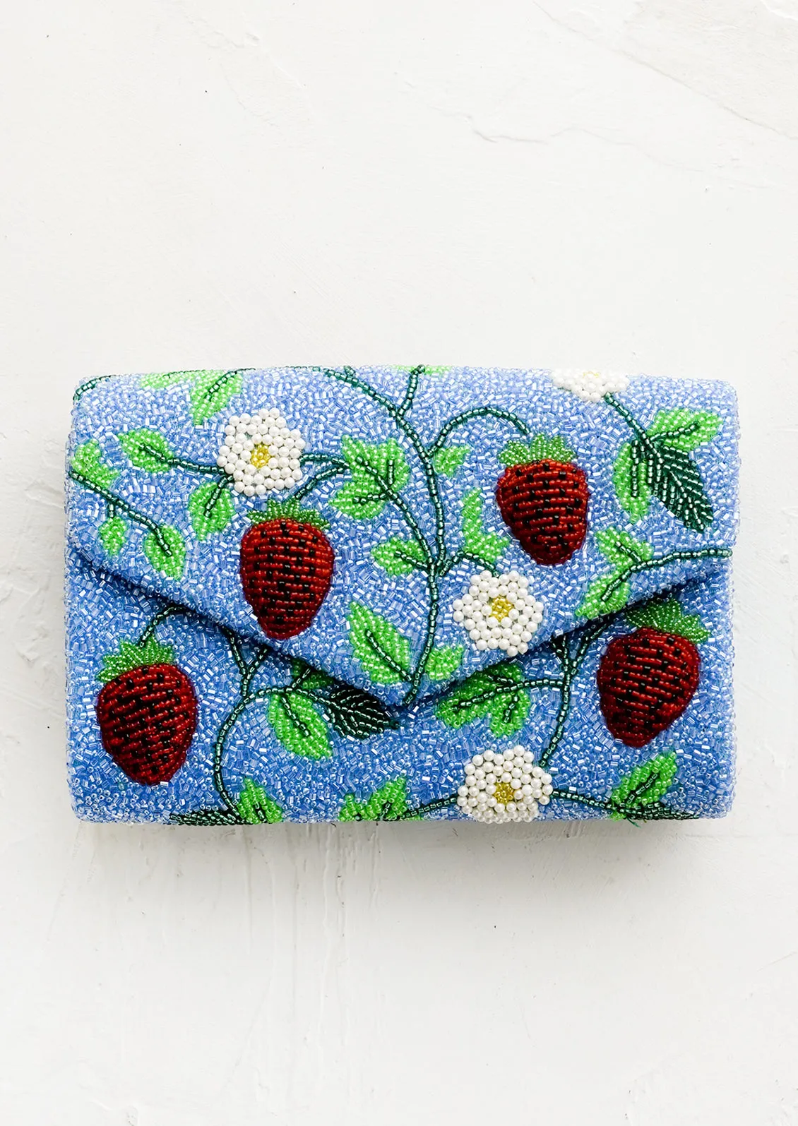 Strawberry Fields Beaded Clutch