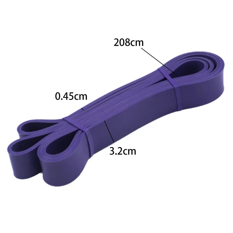 Stretch Resistance Band - Elastic Fitness Band for Home Gym Training - Pull Up Assist Bands