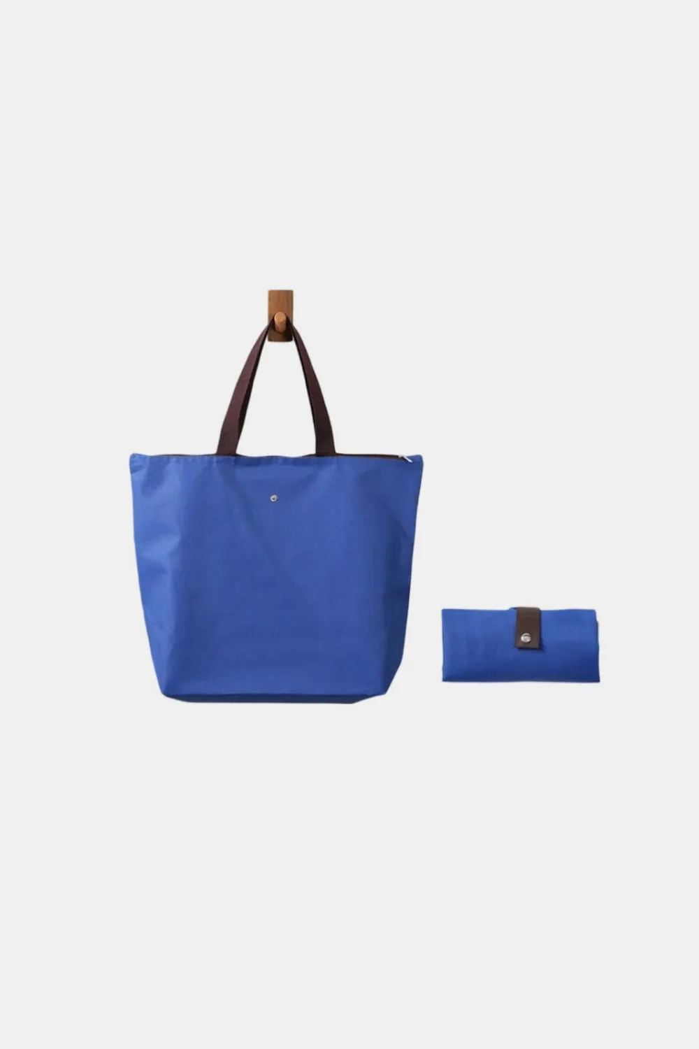 Stuff it in Foldable Oxford Tote Bag - 7 Colors (Black, Brown, Charcoal, Blue, Green, Purple, Ruby)
