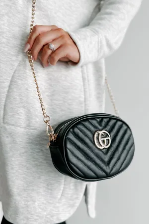 Styled To Perfection Quilted Convertible Purse (Black)