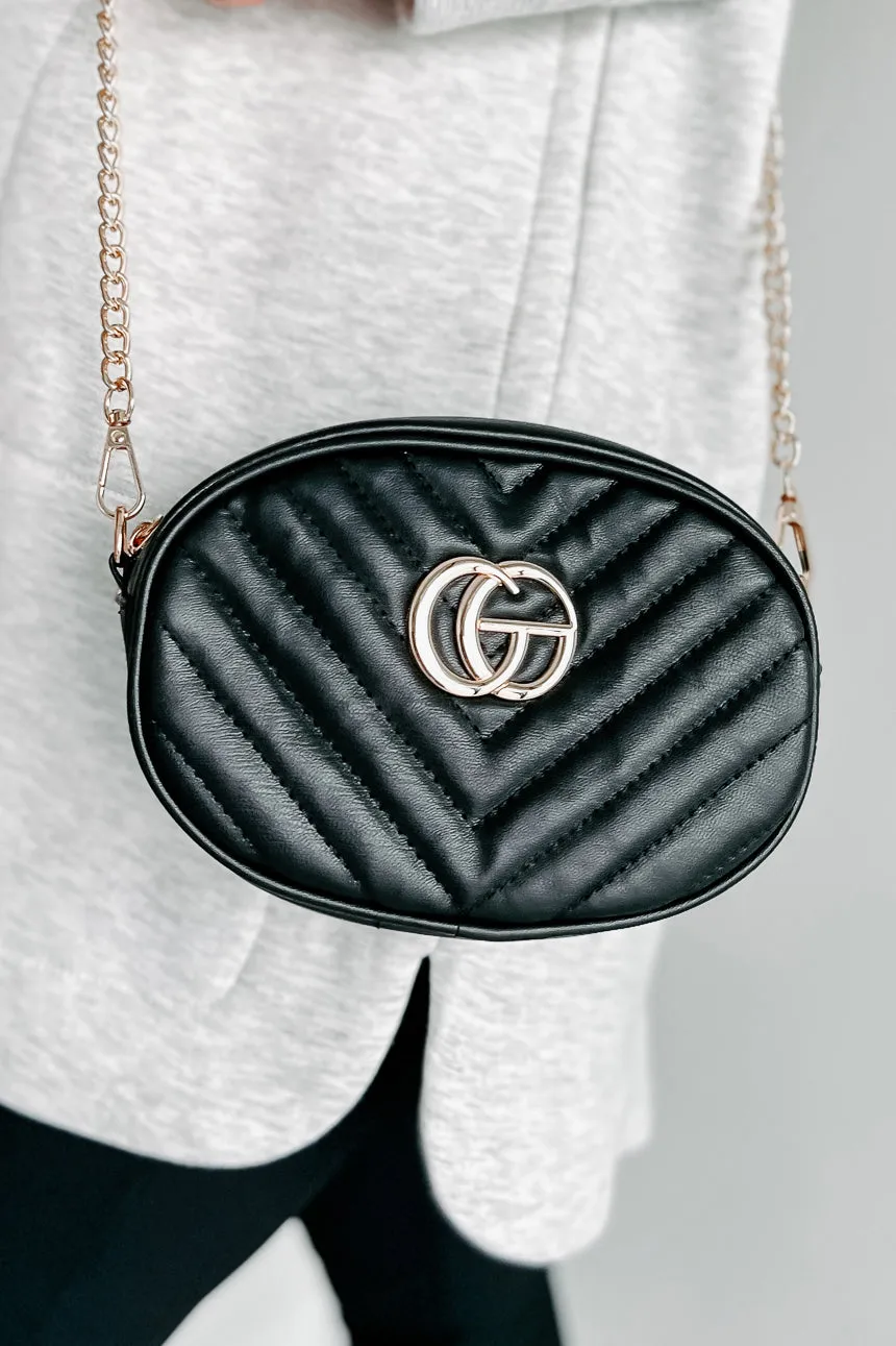 Styled To Perfection Quilted Convertible Purse (Black)
