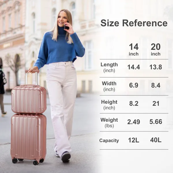 Suitcase Two-piece Set- FREE USA SHIPPING