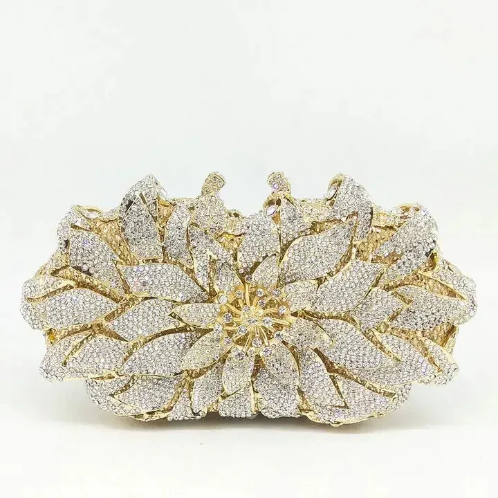 Sunflower Rhinestone Clutch