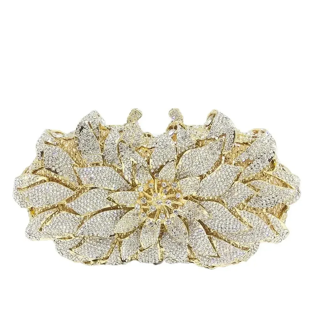 Sunflower Rhinestone Clutch