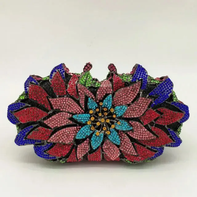 Sunflower Rhinestone Clutch
