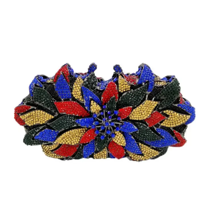 Sunflower Rhinestone Clutch