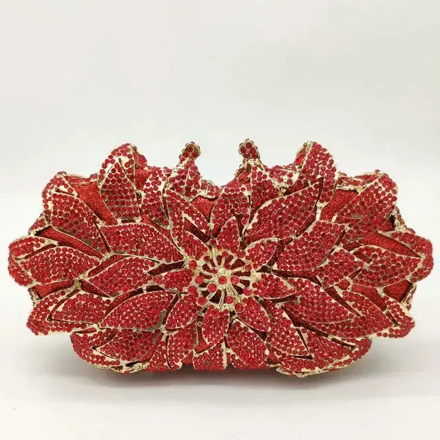 Sunflower Rhinestone Clutch