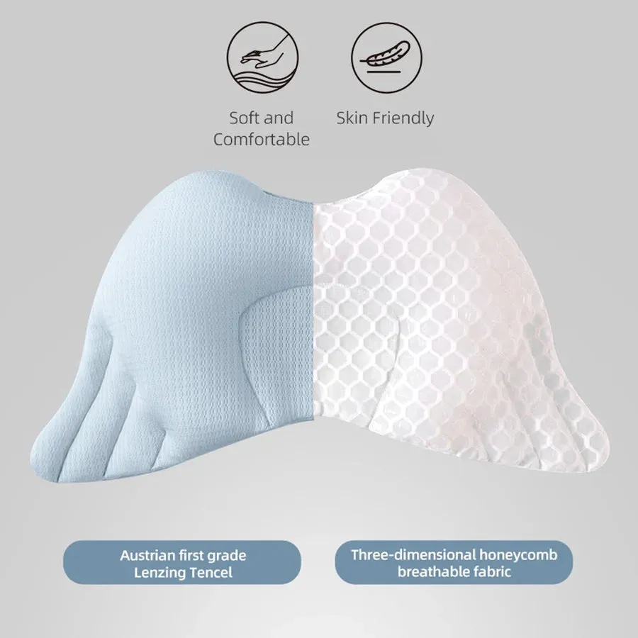 Sunveno Infant Head Shaper Wings Pillow (Blue)