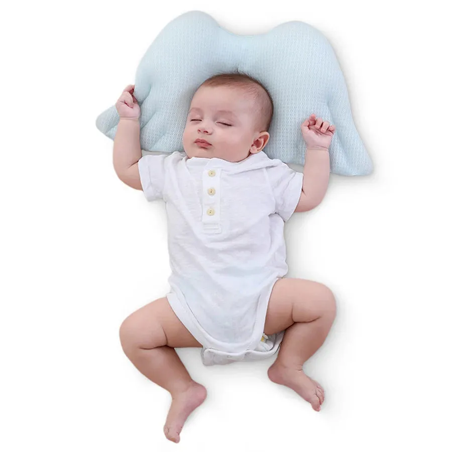 Sunveno Infant Head Shaper Wings Pillow (Blue)