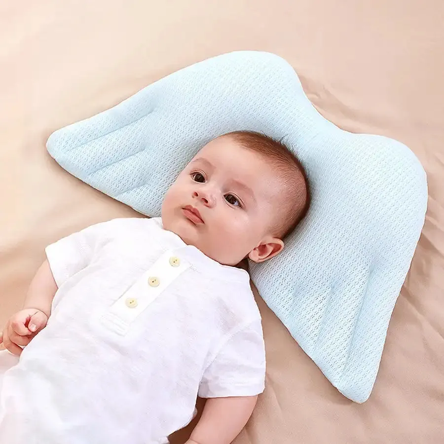Sunveno Infant Head Shaper Wings Pillow (Blue)