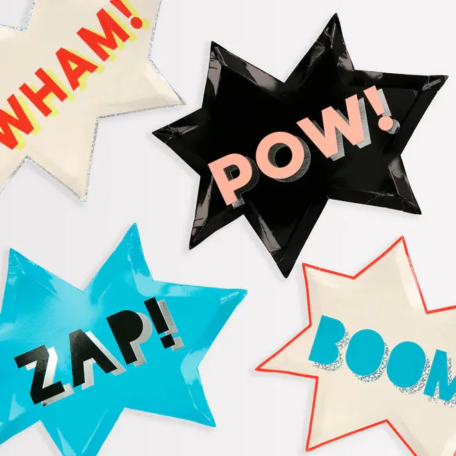 Superhero Plates (Pack of 8)