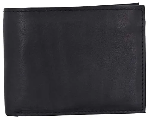 SWISS MARSHALL Full Grain Leather Mens Bifold Wallet RFID Blocking Wallets for Men