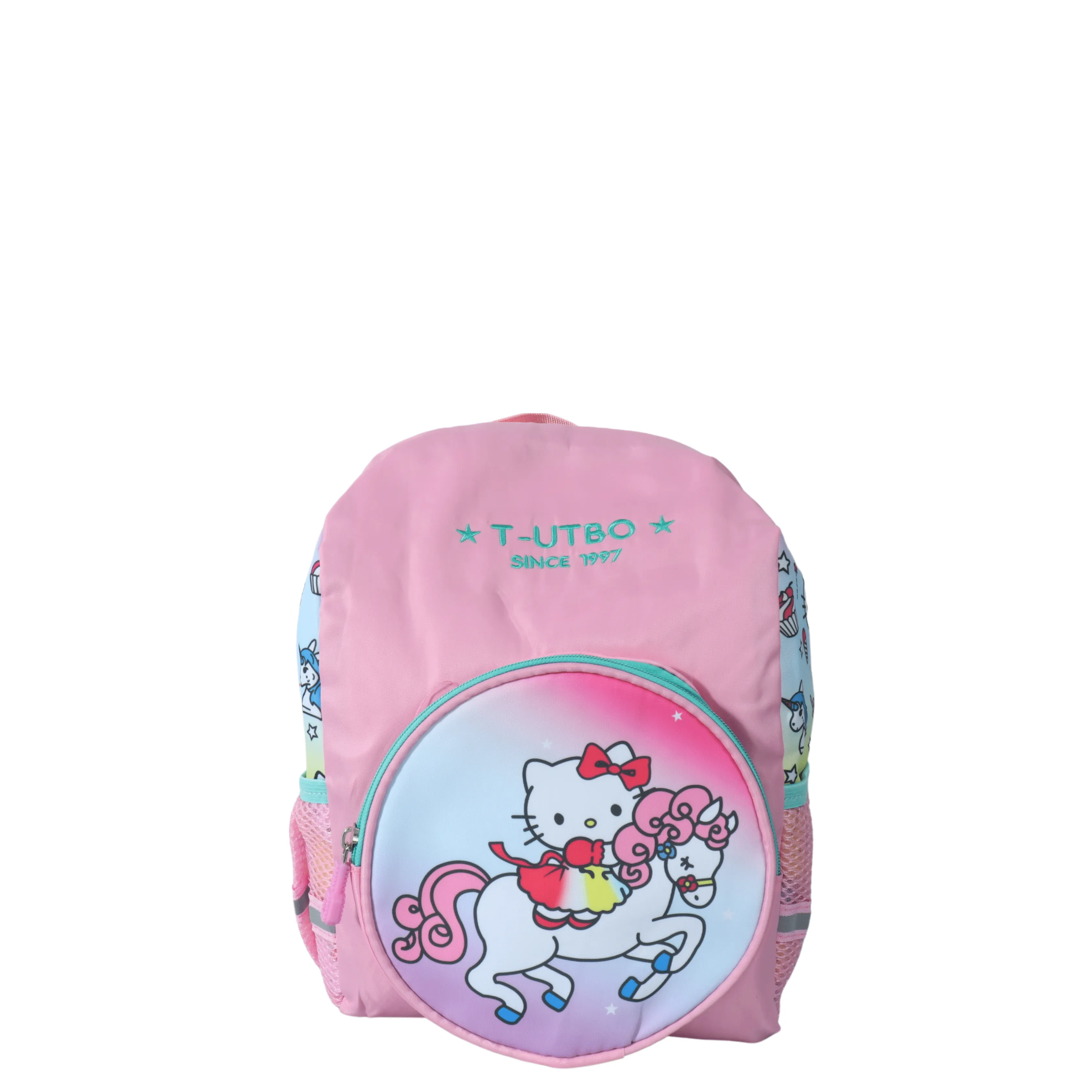 T-UTBO - Hello Kitty Kids Superhero Cute Cartoon Kindergarten School Bag Backpack