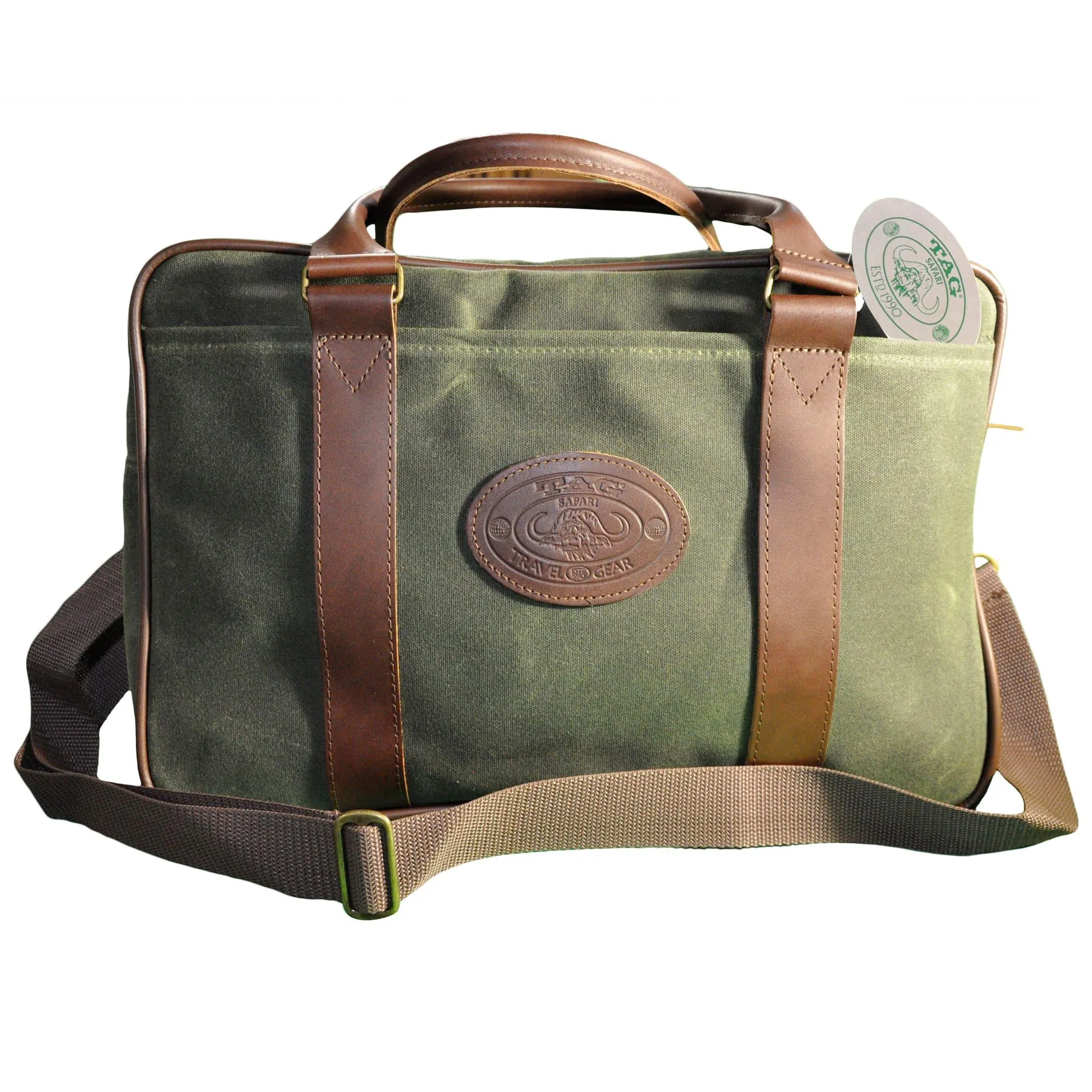 Tag Safari Weekender Bag - Waxed Canvas - Field Tan