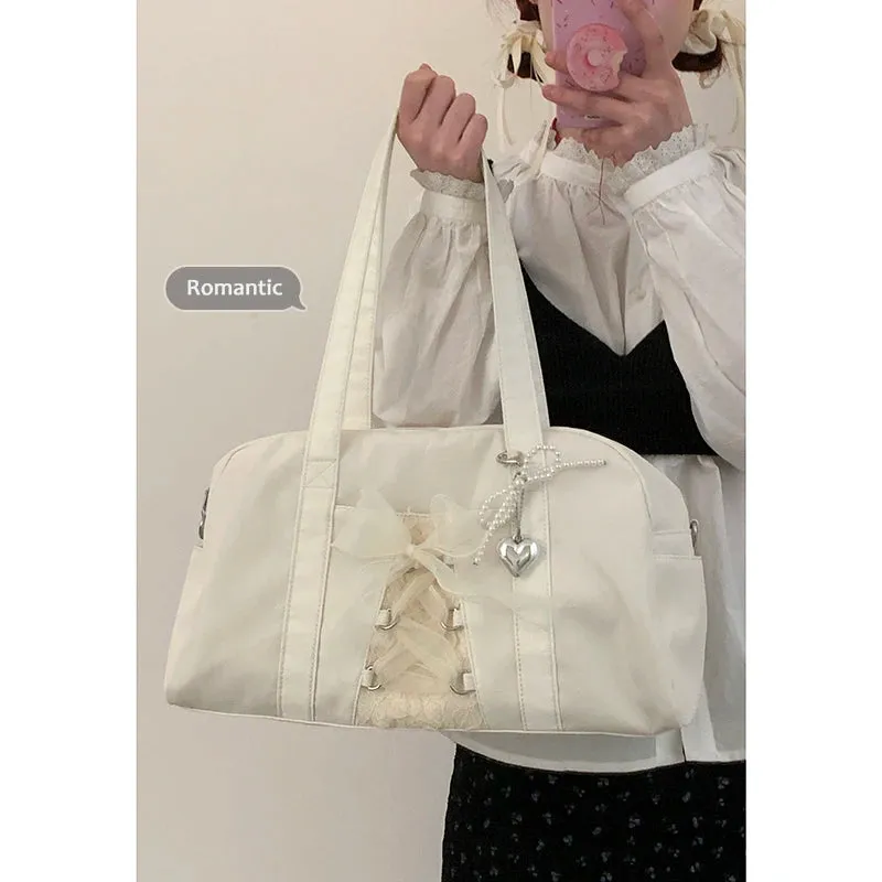 TAVIMART  -   Large Capacity Underarm Bag for Women 2024 New Fashion Handbag Nylon Commuter Tote Bags