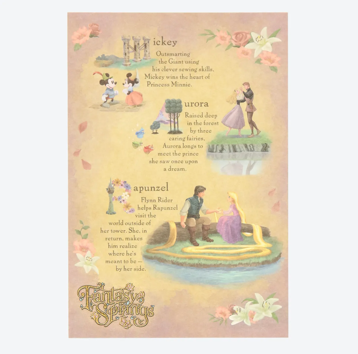 TDR - Fantasy Springs Theme Collection x Post Cards Set