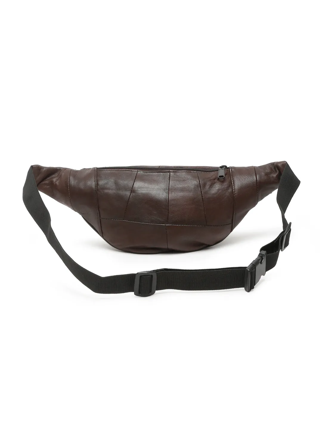 Teakwood Genuine Leather Brown Waist Pouch