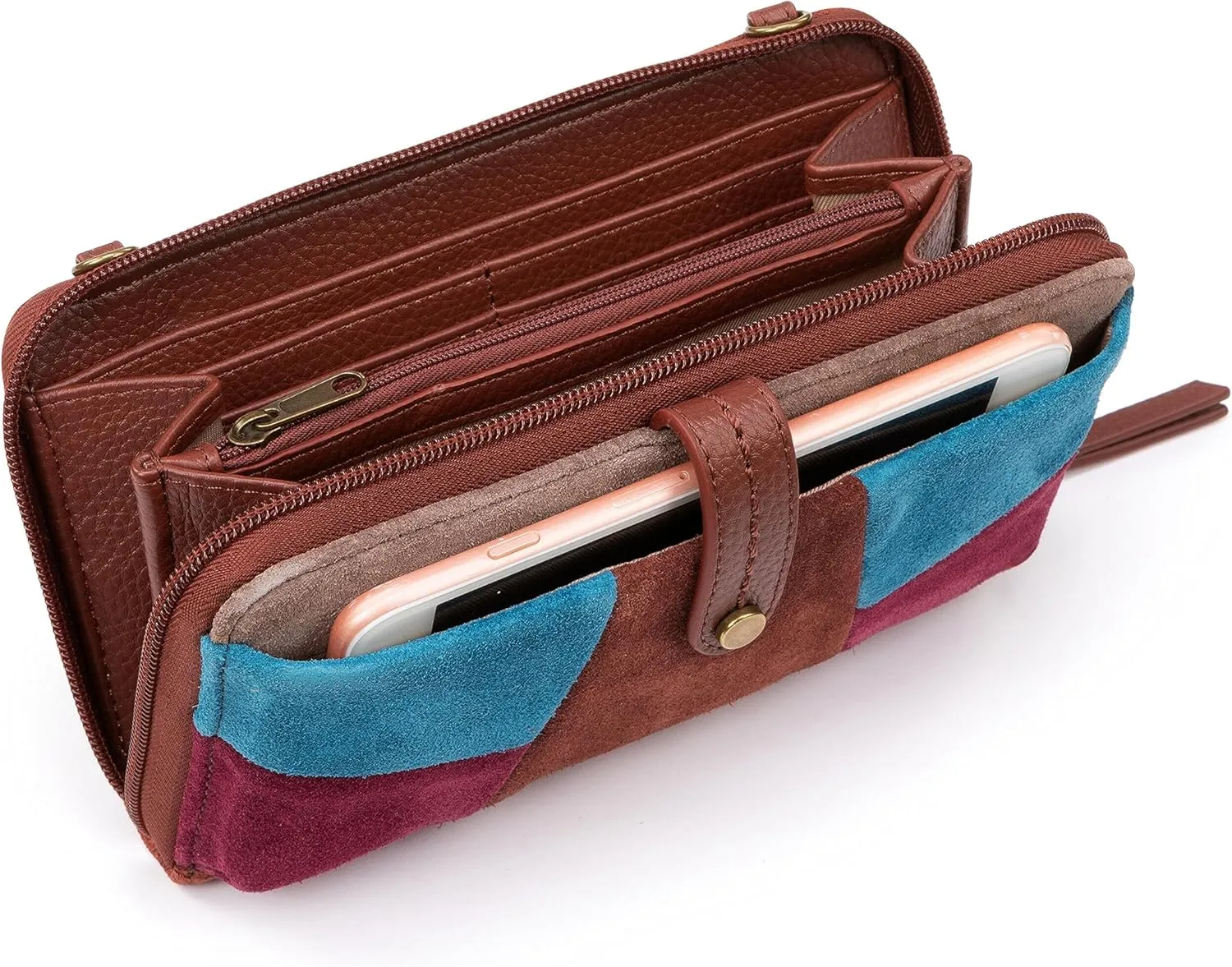 The Sak Iris Smartphone Crossbody Purse - Women's Cellphone Bag & Wallet For Everyday - Convertible Wristlet With Zipper