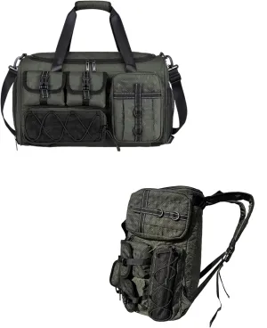 Thicken Sports Duffel Bags-Waterproof Gym Bag with Shoe Compartment;Personal Item Bag with Wet Pocket;4 In1 Overnight Bag&Weekender Bag-Gym Bag for Women&Men Travel, Sports, Fitness, Dark Grey,