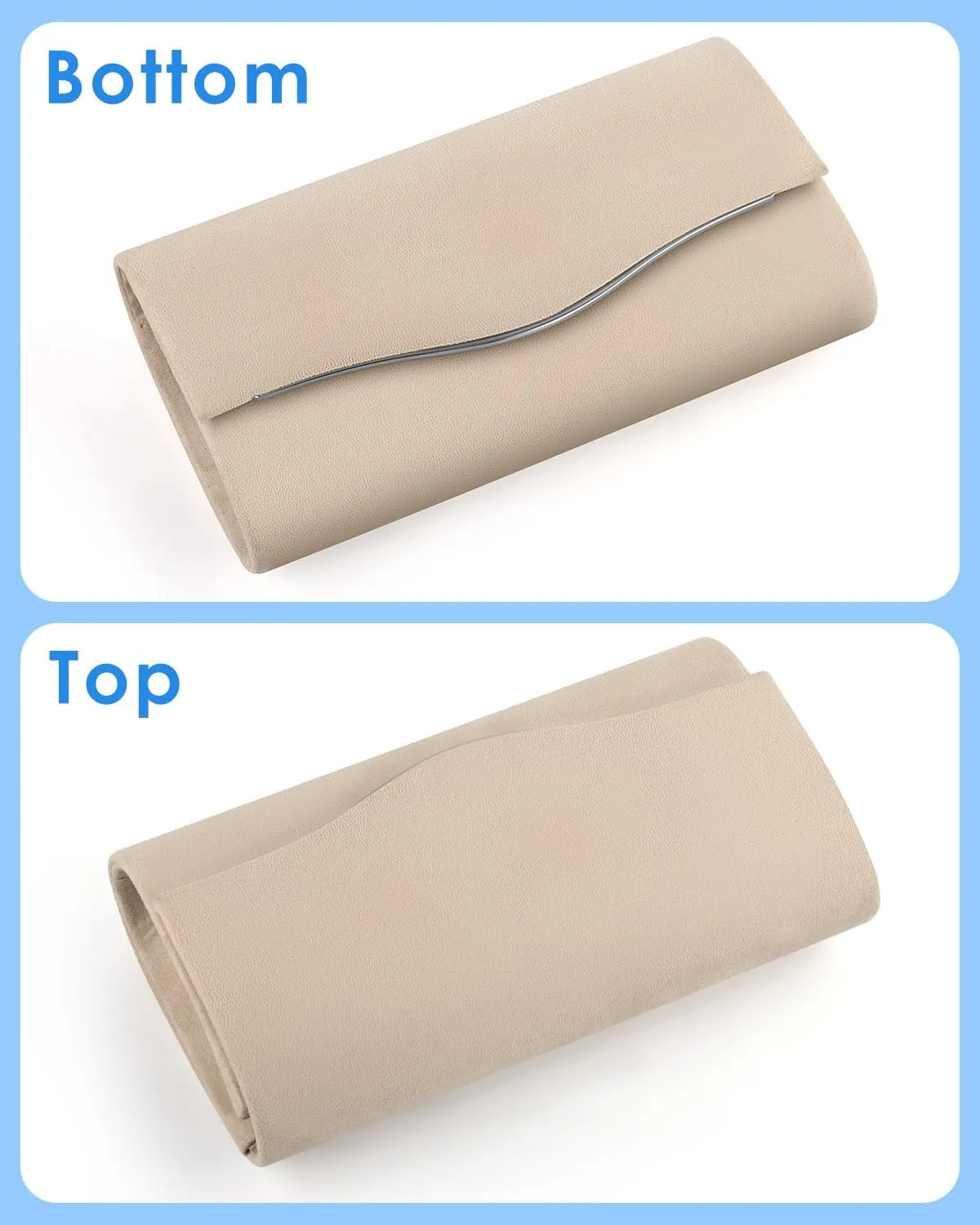 TINDTOP Clutch Purses for Women, Formal Evening Bags Suede Shoulder Envelope Party Handbags Wedding Cocktail Prom Clutches