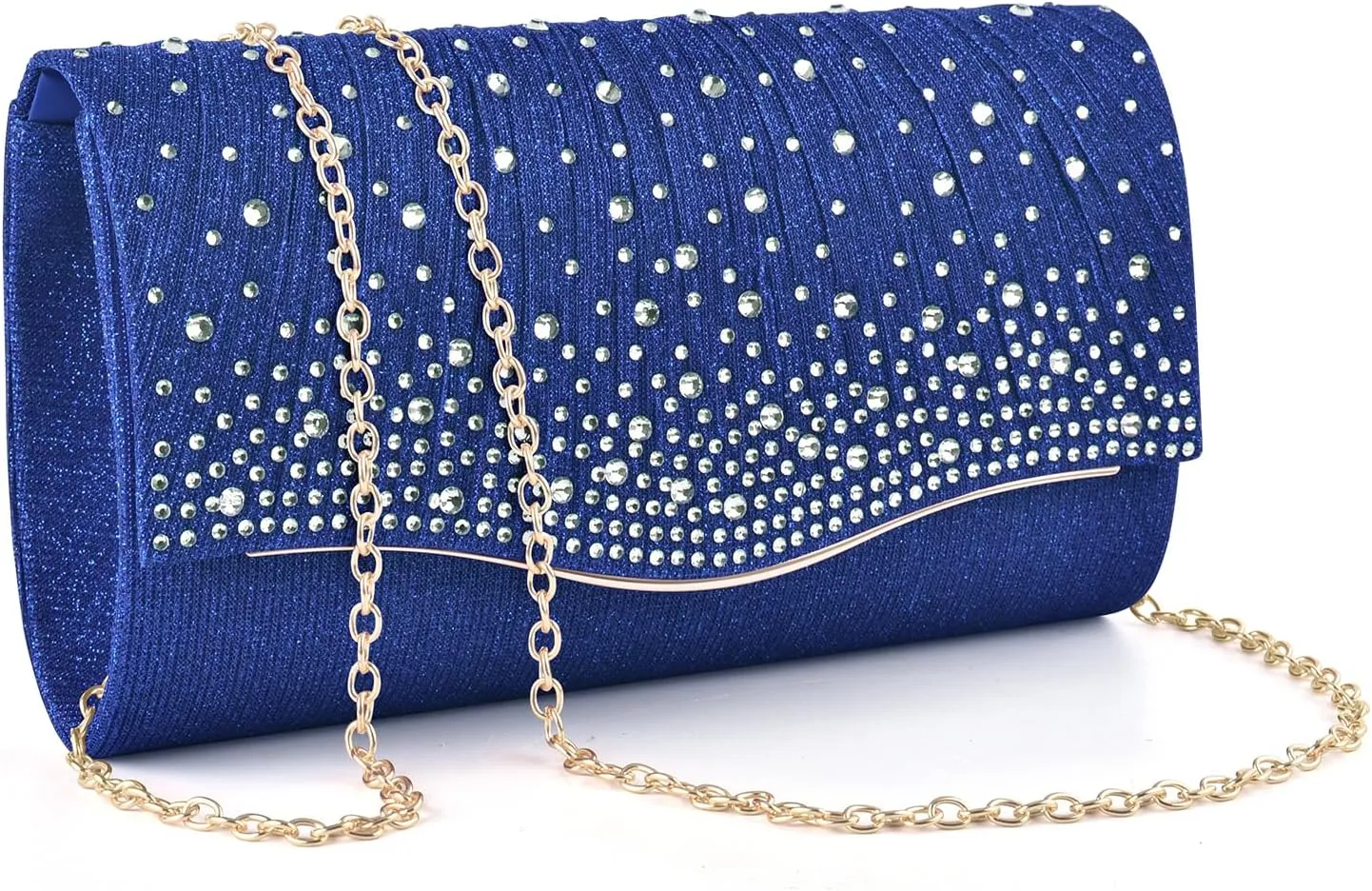 TINDTOP Clutch Purses for Women, Formal Evening Bags Suede Shoulder Envelope Party Handbags Wedding Cocktail Prom Clutches