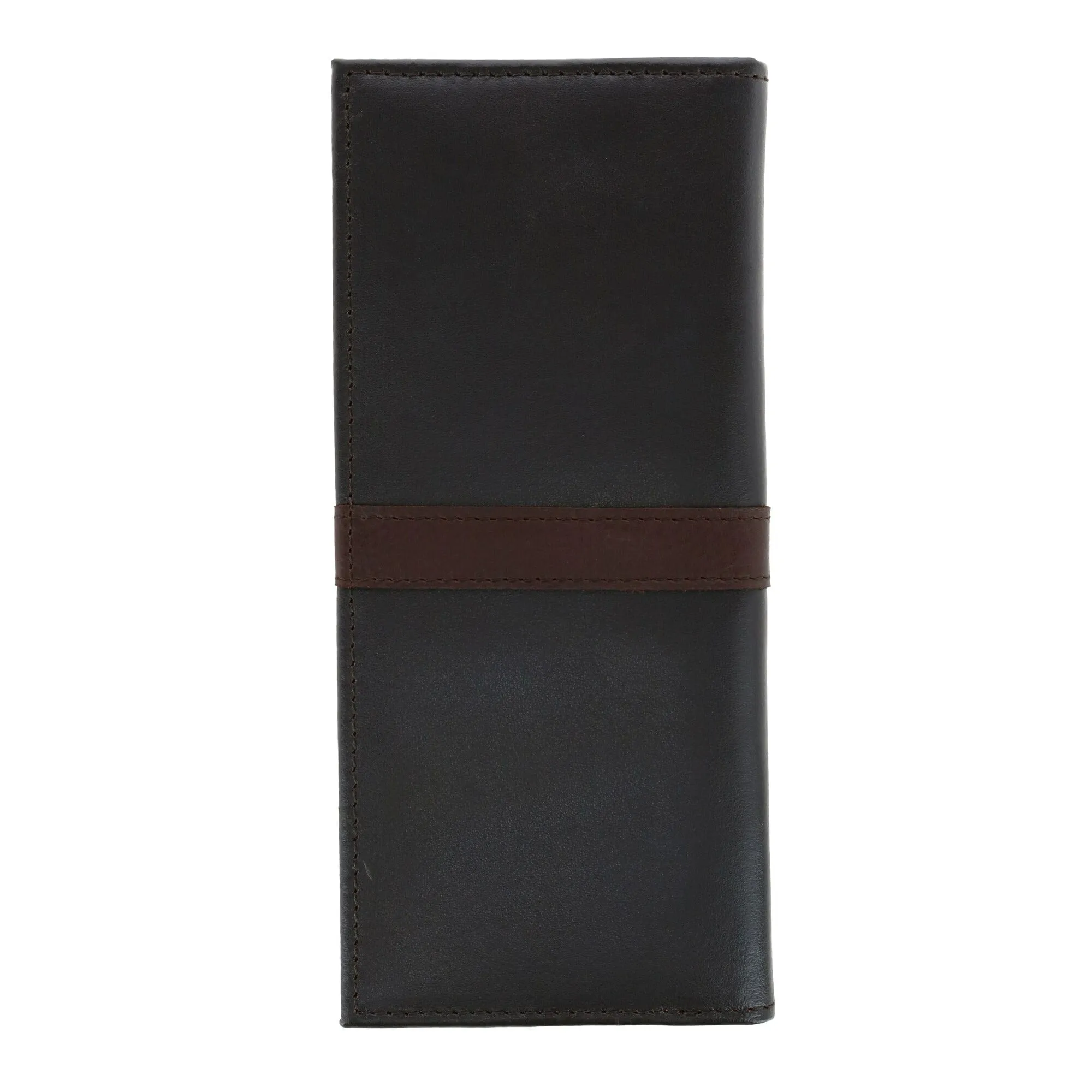 Tommy Hilfiger Men's Leather Ranger RFID Checkbook Cover Secretary Wallet