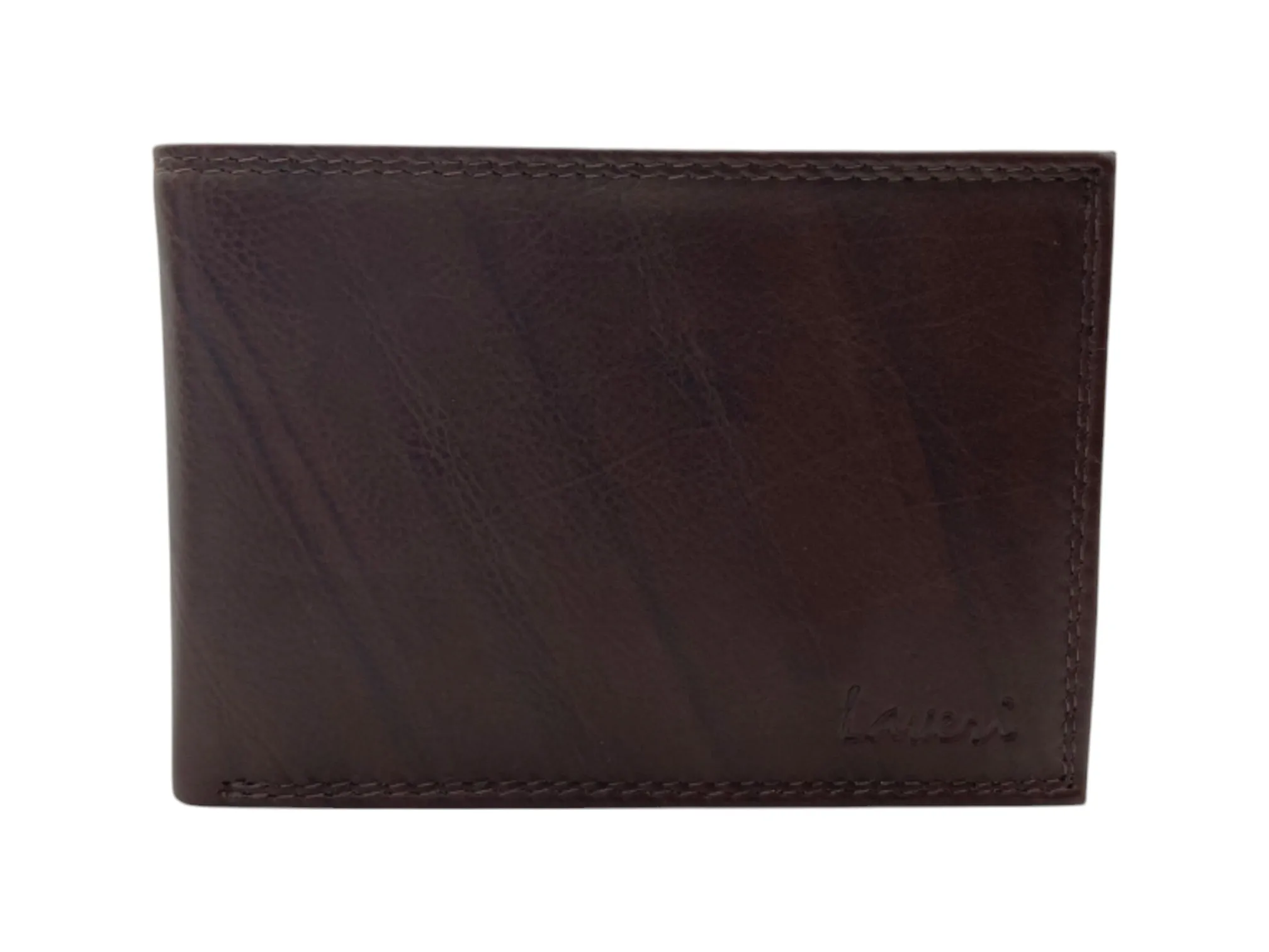 Top Grain Napa Leather Card & Coin Billfold Wallet # 1313Z