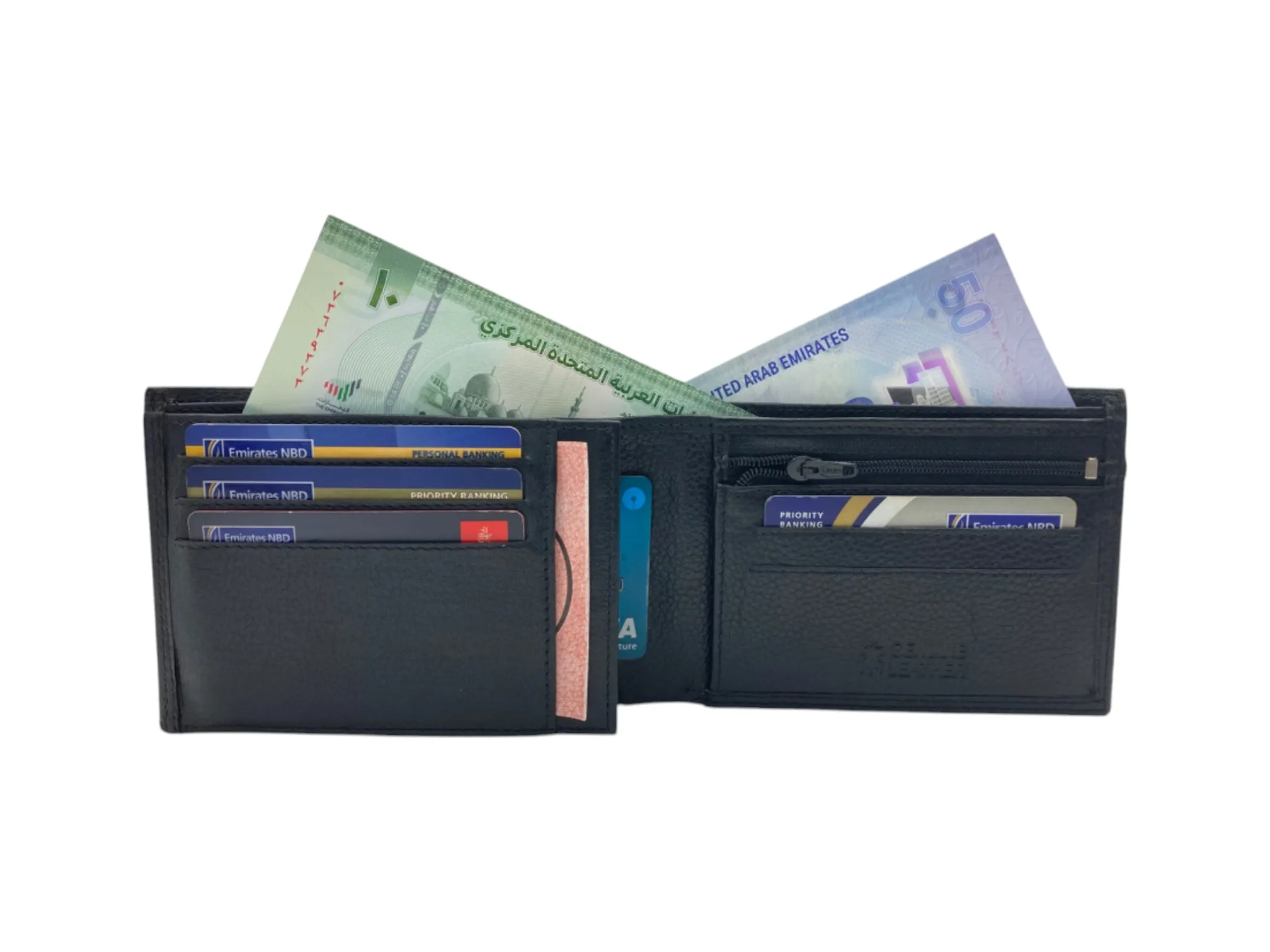 Top Grain Napa Leather Card & Coin Billfold Wallet # 1313Z
