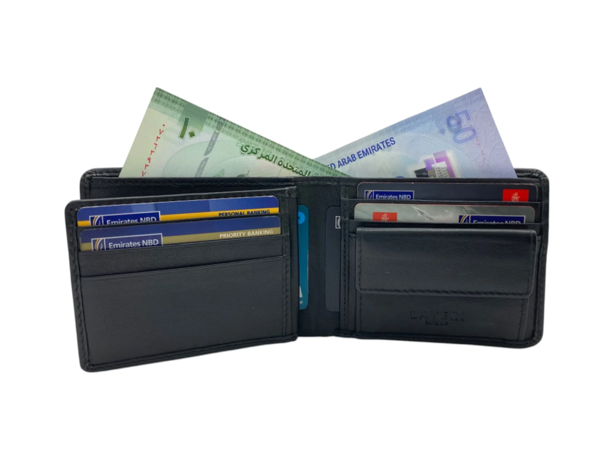 Top Grain Napa Leather Card & Coin Billfold Wallet # 4094
