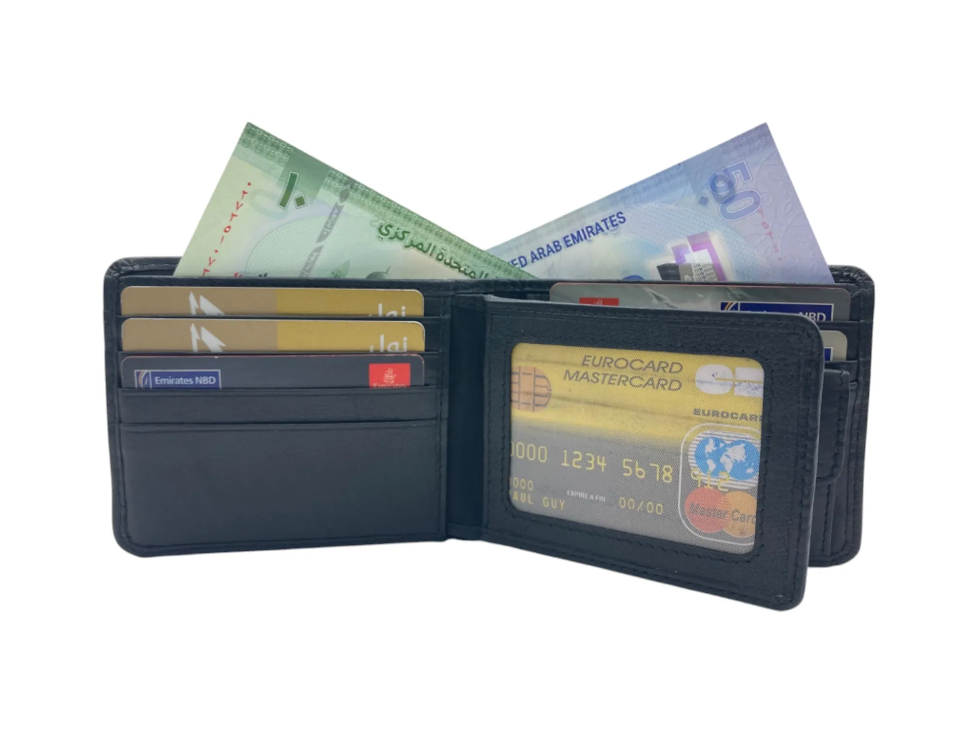 Top Grain Napa Leather Card & Coin Billfold Wallet # 4094CN