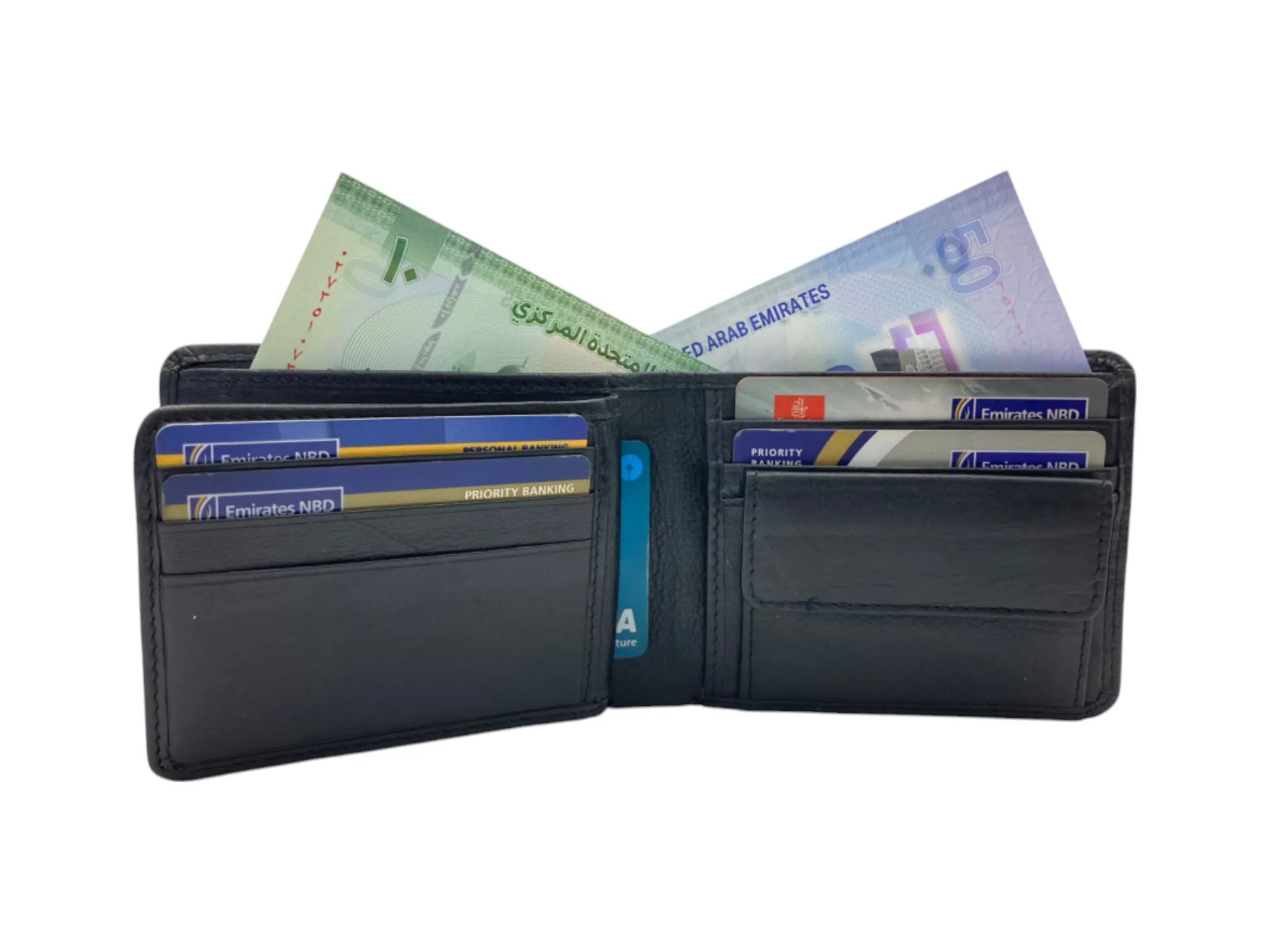 Top Grain Napa Leather Card & Coin Billfold Wallet # 4094CN