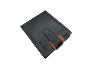 Top Grain Napa Leather Card & Coin Billfold Wallet # 665CL