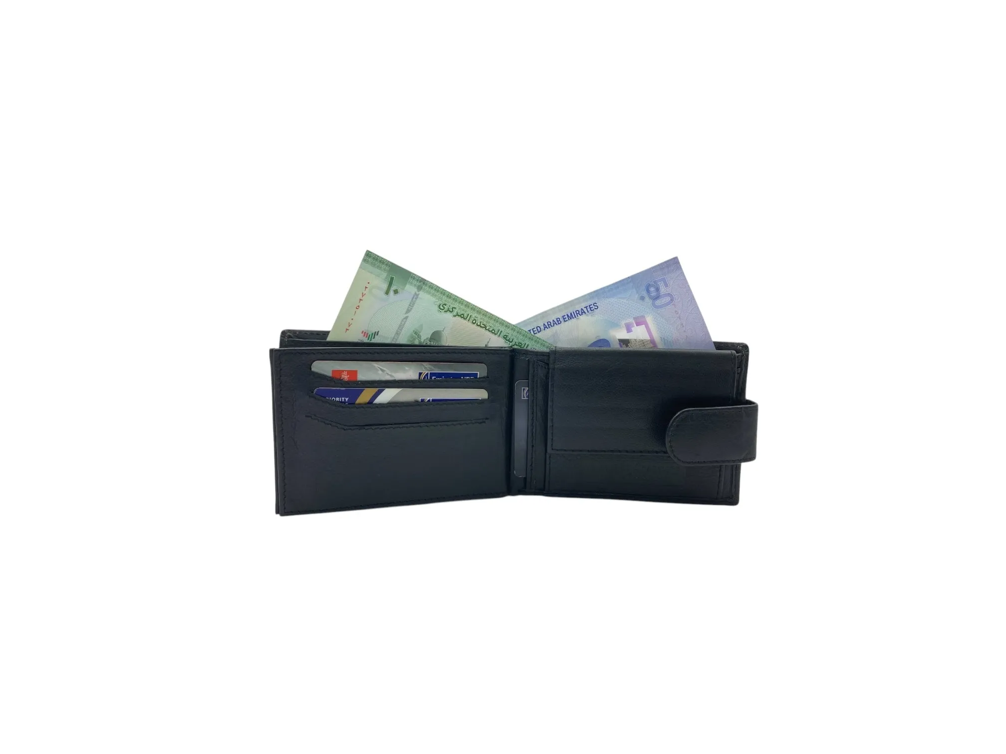Top Grain Napa Leather Card & Coin Billfold Wallet # JD-523