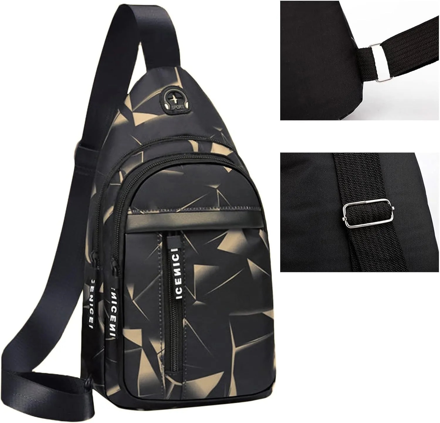 Tote Bag For Women And Men Chest Bag Sling Bag Small Crossbody Pu Leather Satchel Daypack Fashion Shoulder Strap Bags