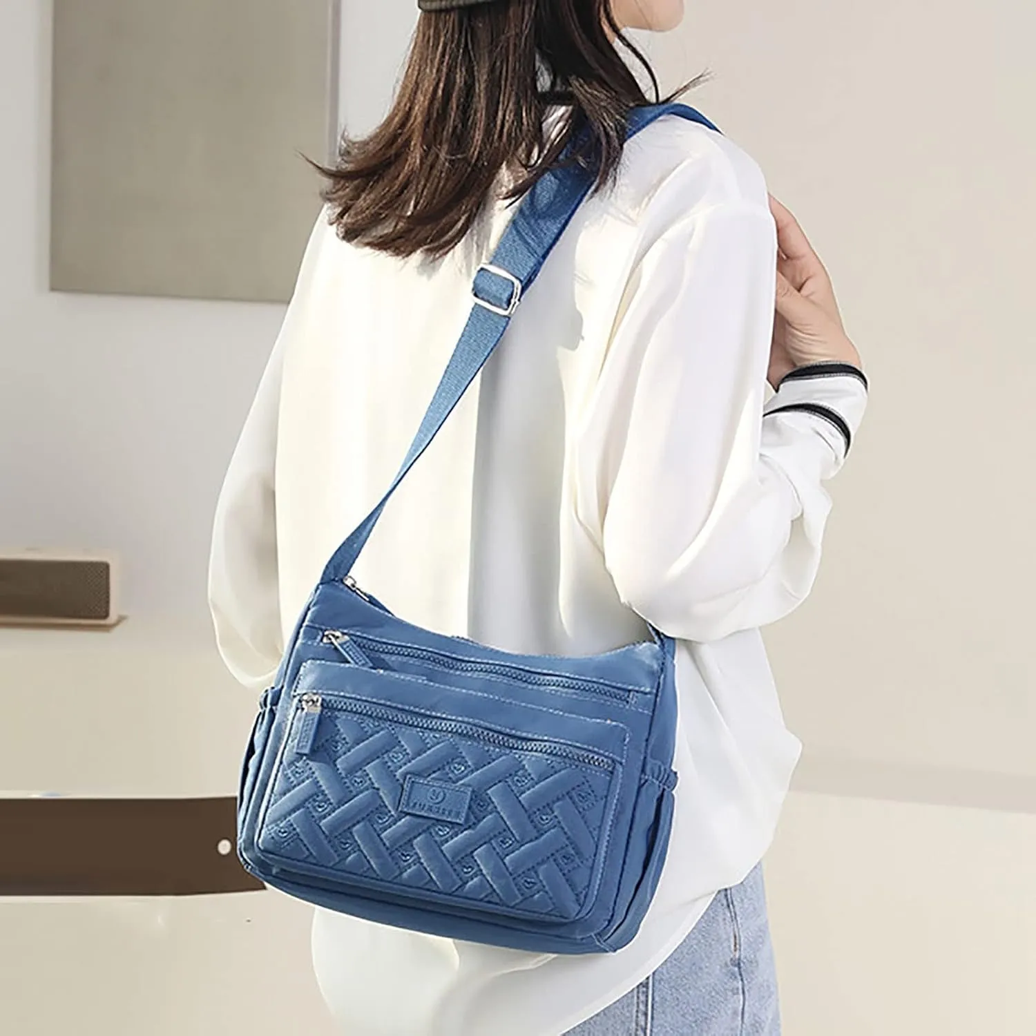 Tote Bag For Women Casual Leather Retro Shoulder Bags Versatile Cross Body Handbags For Shopping Travel Essential F