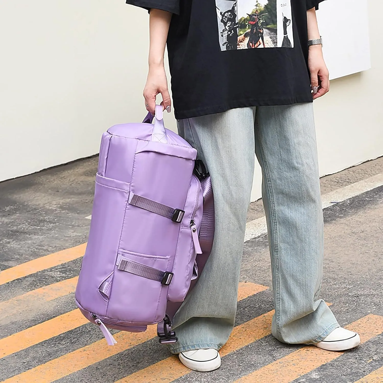 Tote Bag For Women Ultra Light Backpack Portable Folding Female Large Capacity Outdoor Leisure Hiking Travel Day pack L