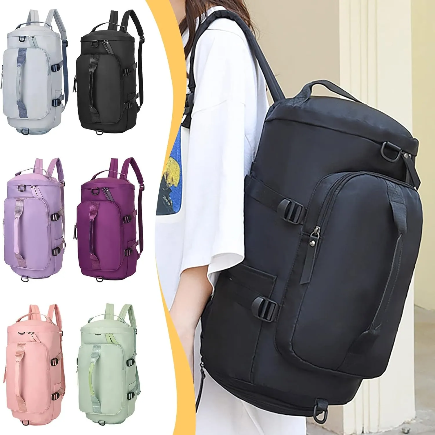 Tote Bag For Women Ultra Light Backpack Portable Folding Female Large Capacity Outdoor Leisure Hiking Travel Day pack L