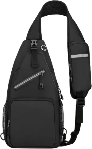 Travel Backpack for Women Multi Pocket Crossbody Purses Soft Leather Shoulder Handbags Waterproof Nylon Bag(Black)