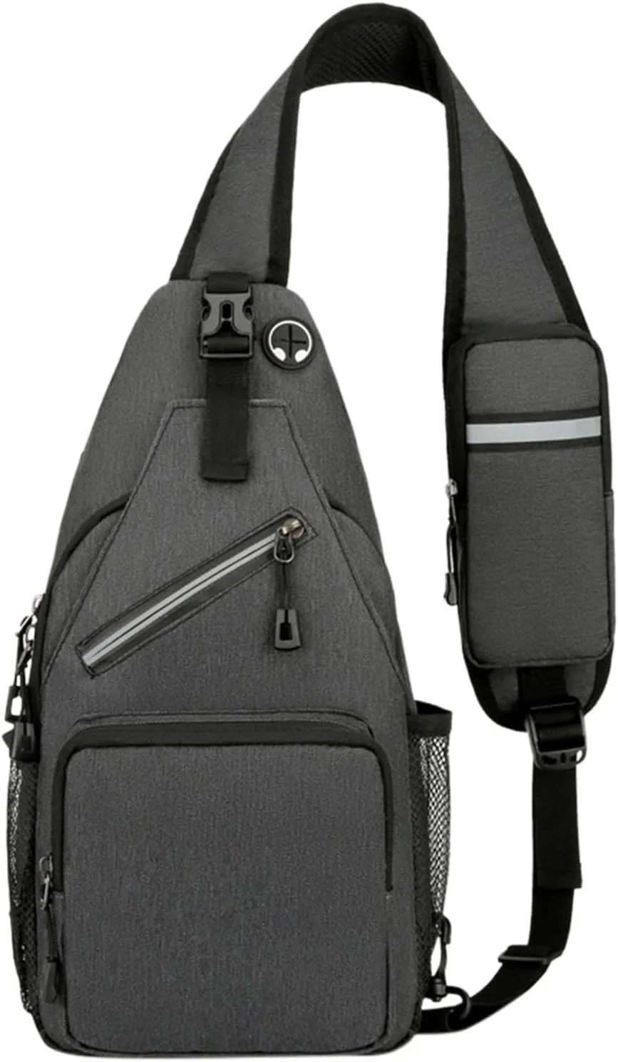 Travel Backpack for Women Multi Pocket Crossbody Purses Soft Leather Shoulder Handbags Waterproof Nylon Bag(Dark Gray)