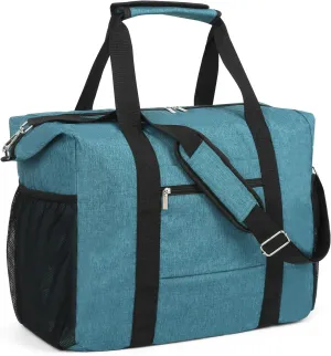 Travel Duffel Bag for Women Men,Sports Tote Gym Bag With Wet Pocke,Foldable Carry on Luggage Bag, Blue