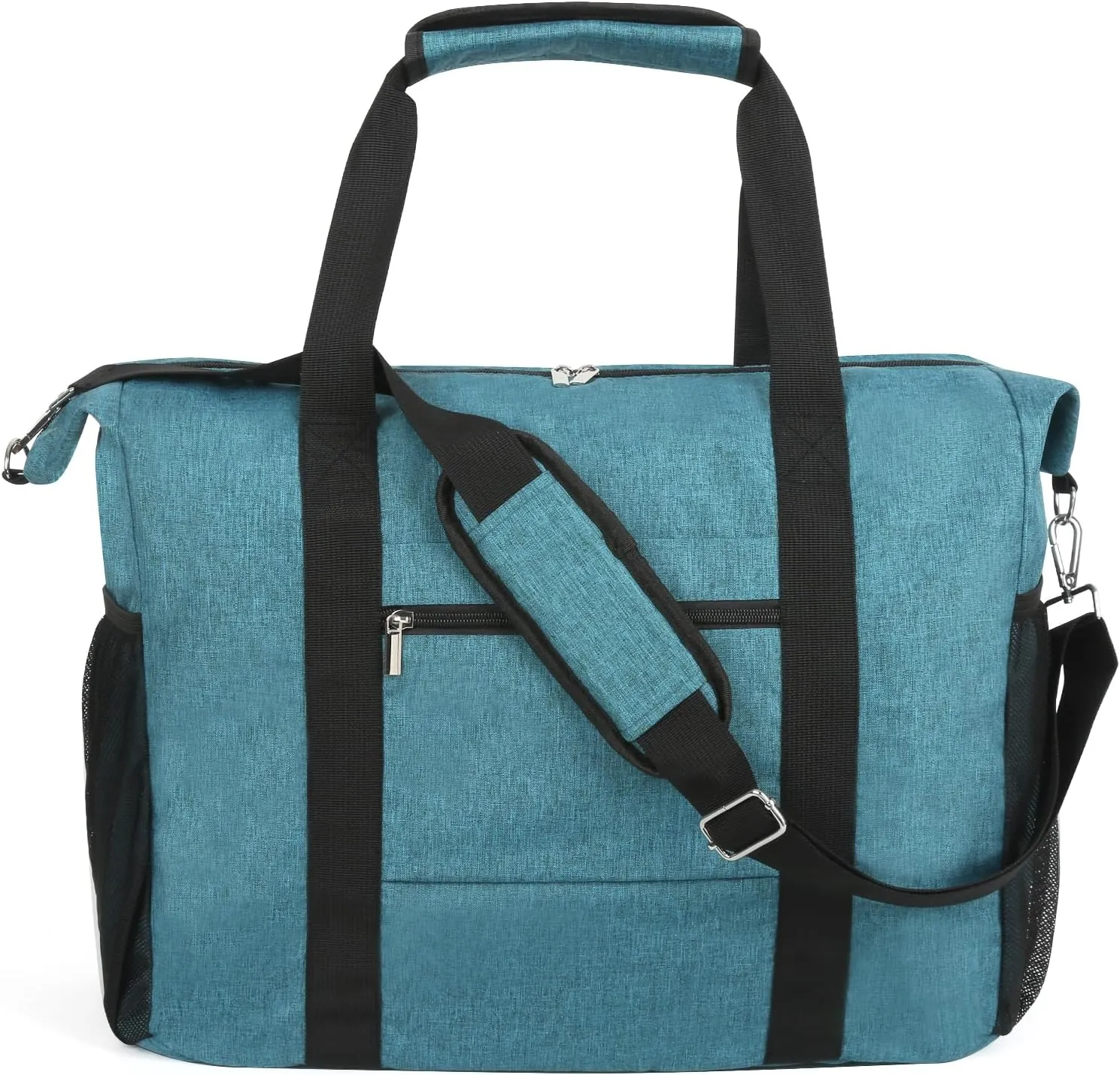 Travel Duffel Bag for Women Men,Sports Tote Gym Bag With Wet Pocke,Foldable Carry on Luggage Bag, Blue