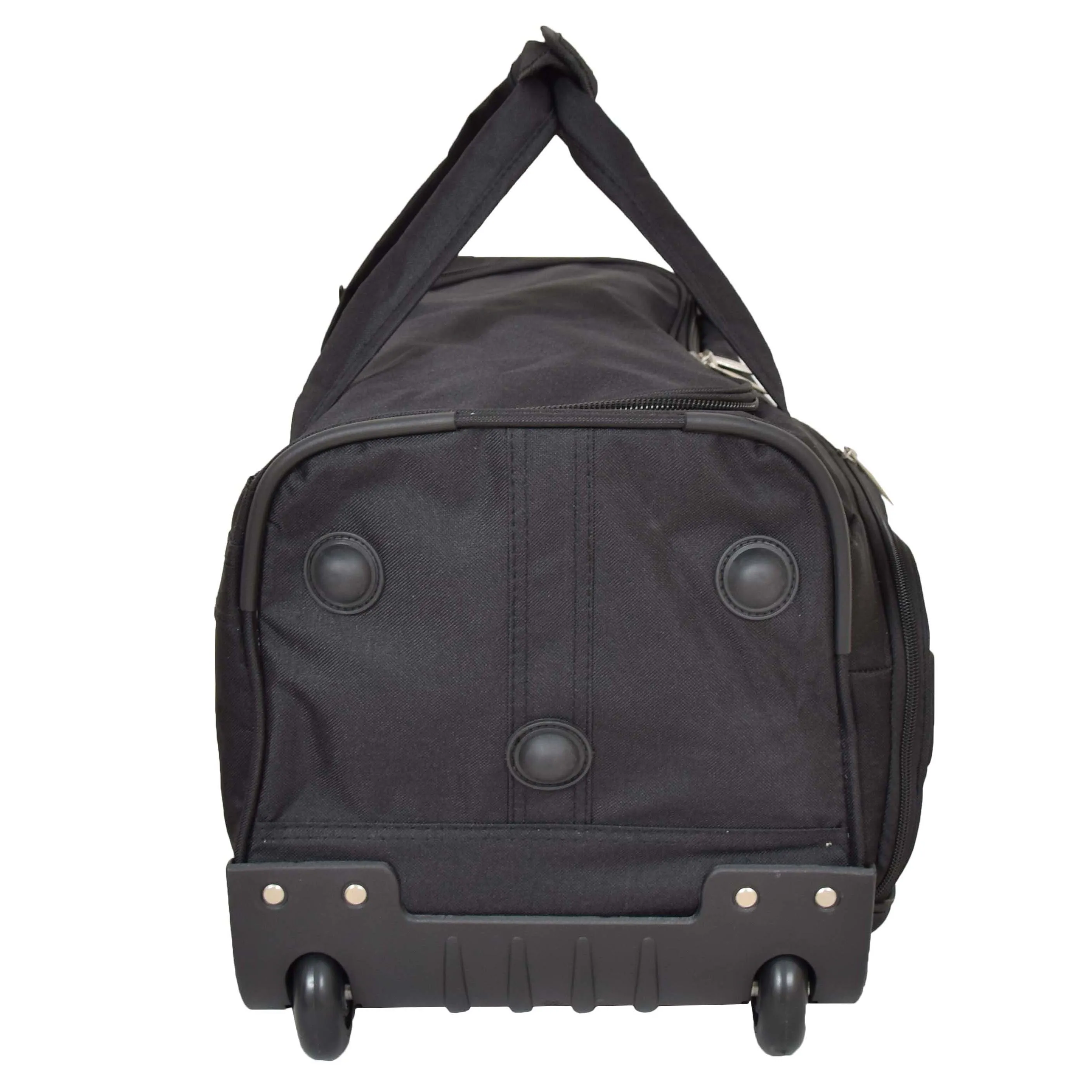 Travel Duffle Bag Lightweight Wheeled Holdall Weekend Cabin Bag Darwin Black