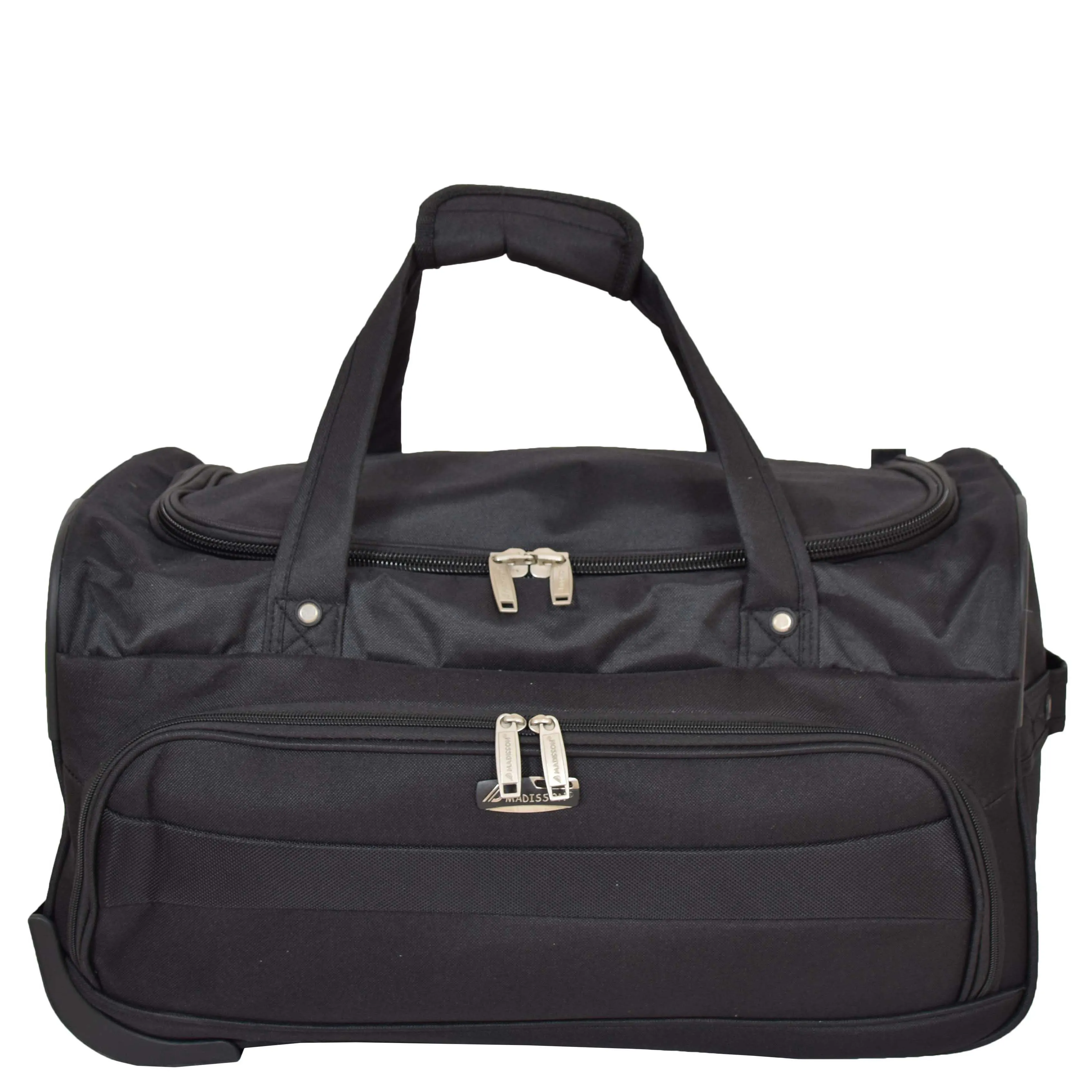 Travel Duffle Bag Lightweight Wheeled Holdall Weekend Cabin Bag Darwin Black
