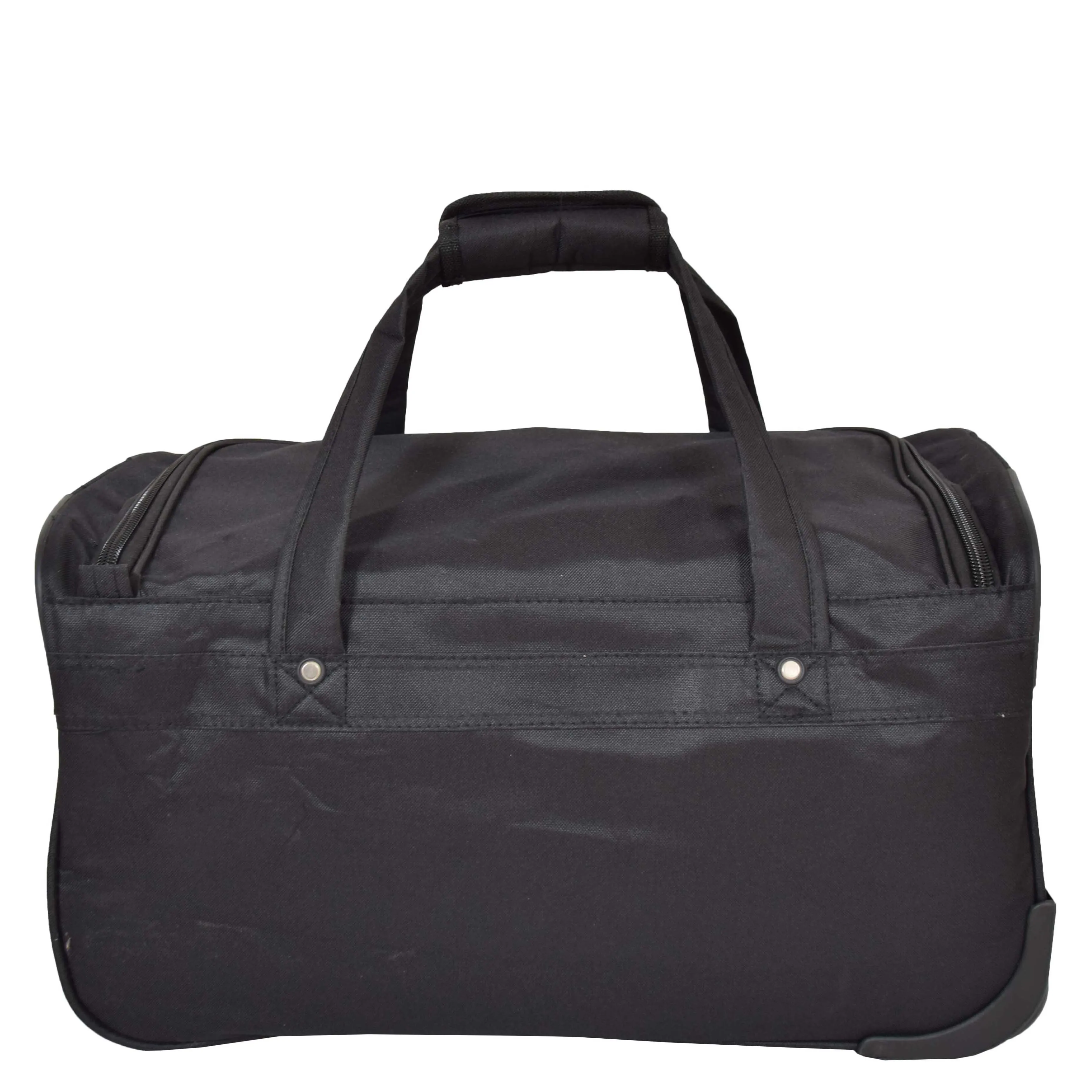 Travel Duffle Bag Lightweight Wheeled Holdall Weekend Cabin Bag Darwin Black