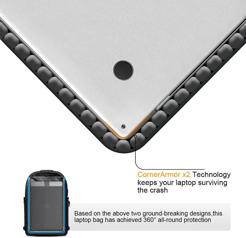Travel Laptop Backpack Water Resistant Anti-Theft Bag with USB Charging Port and Lock 15.6