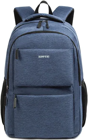 Travel Laptop Backpack,Anti-theft 17/15.6InchLaptopBackpack,School Bookbag,Casual Business Backpack (Blue)