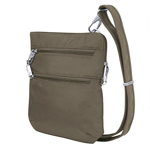 Travelon AT Cls Slim D Zip Xbody  Nutmeg
