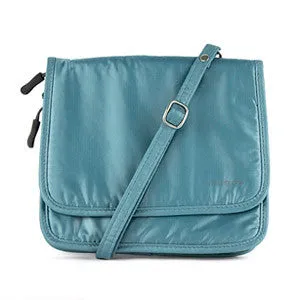 Travelon Safe ID Hack-Proof Expandable Cross-Body Bag with RFID Blocking (Teal)